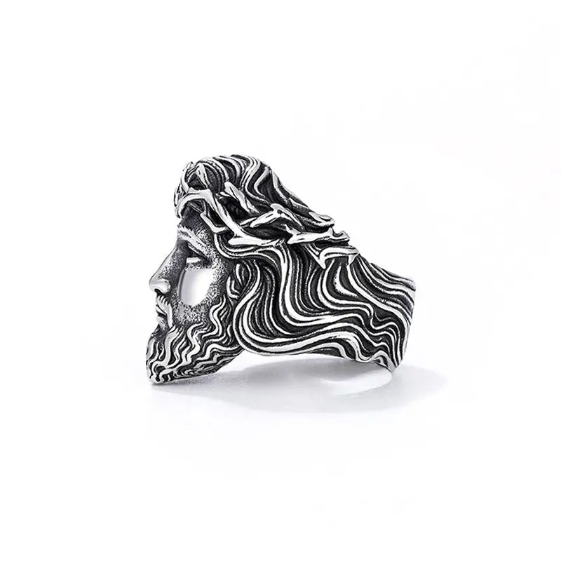Jesus Crown of Thorns Stainless Steel Ring