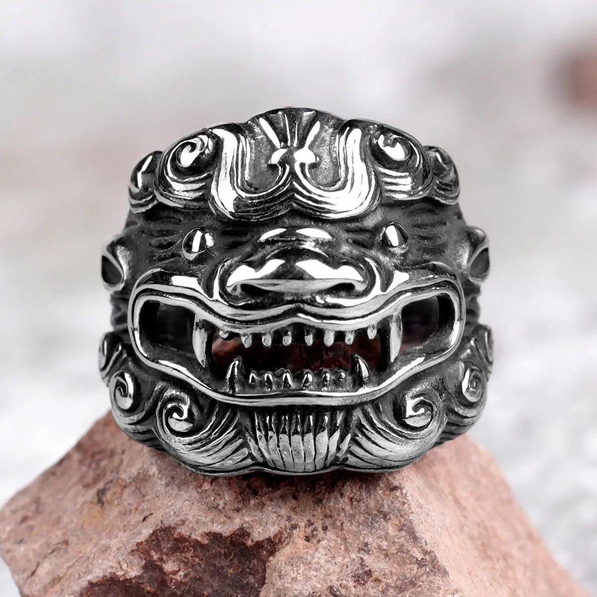 Kirin Amulet Stainless Steel Ring