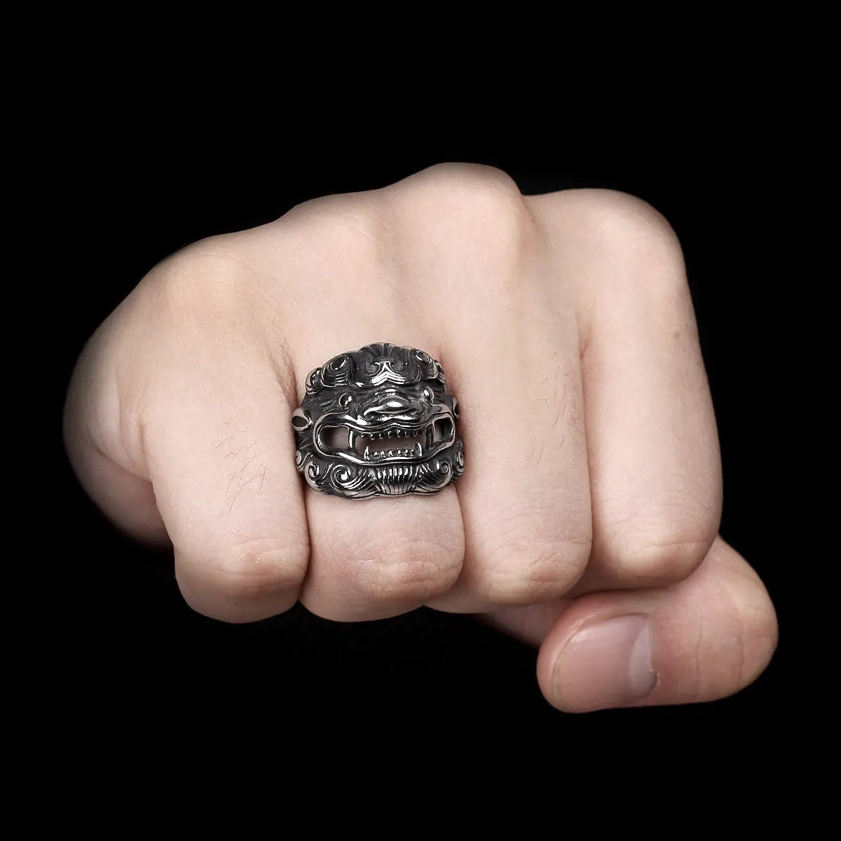 Kirin Amulet Stainless Steel Ring