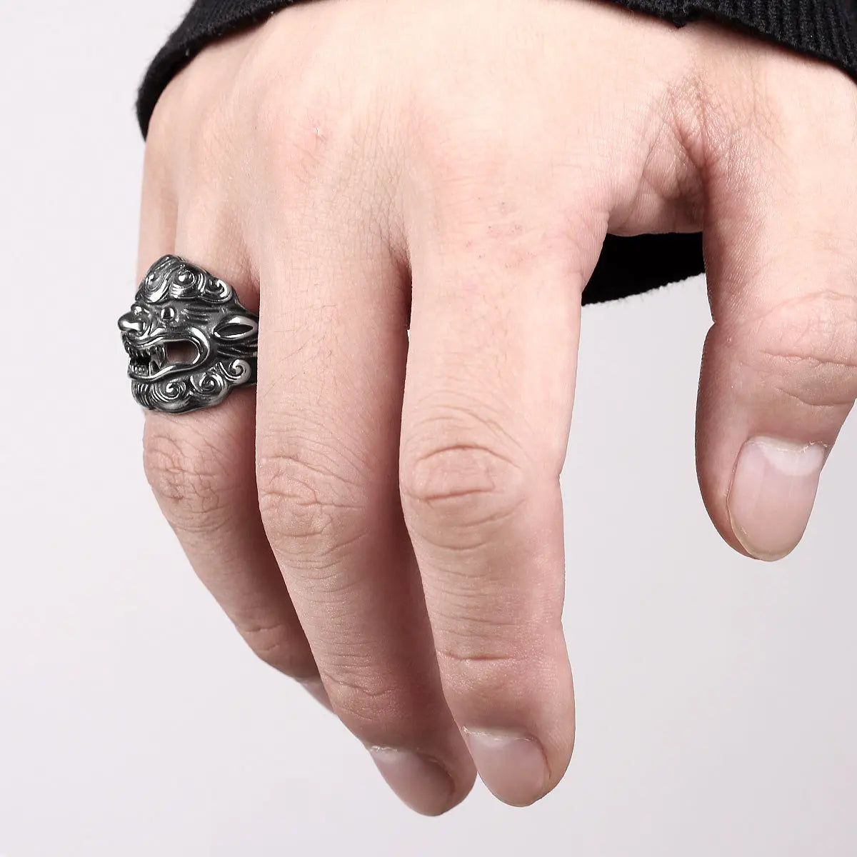 Kirin Amulet Stainless Steel Ring