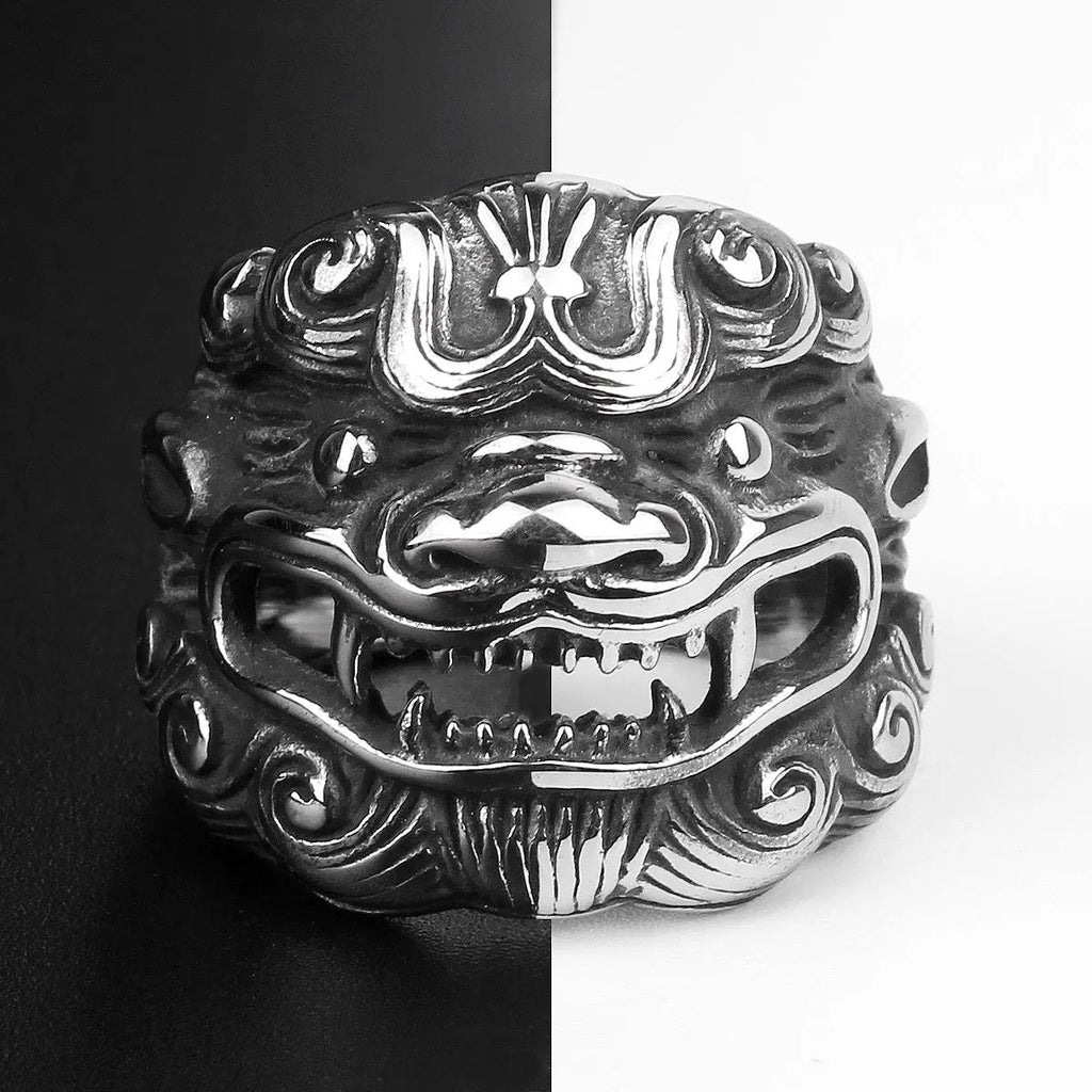 Kirin Amulet Stainless Steel Ring