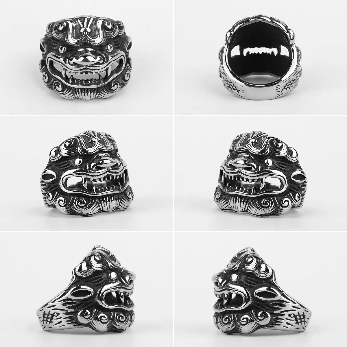 Kirin Amulet Stainless Steel Ring