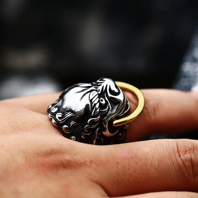 Kirin Head Stainless Steel Ring