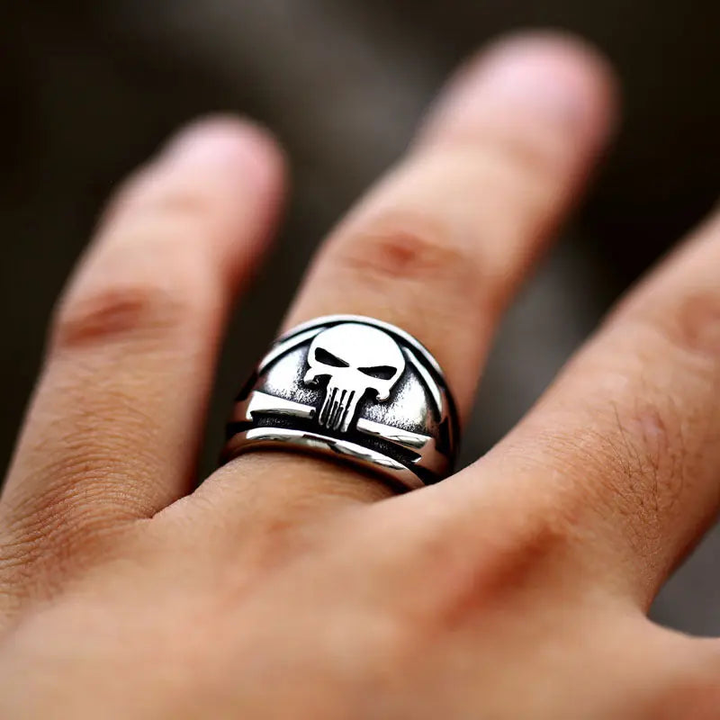 Lightning Punisher Stainless Steel Ring