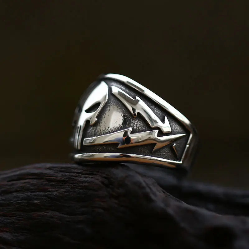Lightning Punisher Stainless Steel Ring