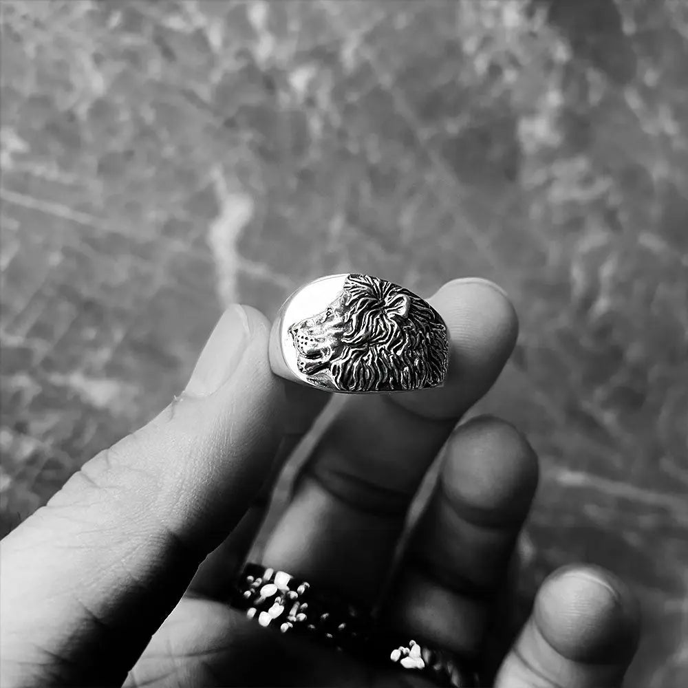Lion Signet Ring