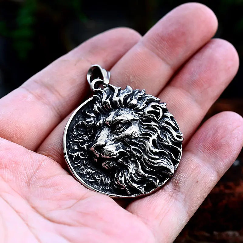 Lion Stainless Steel Pendant