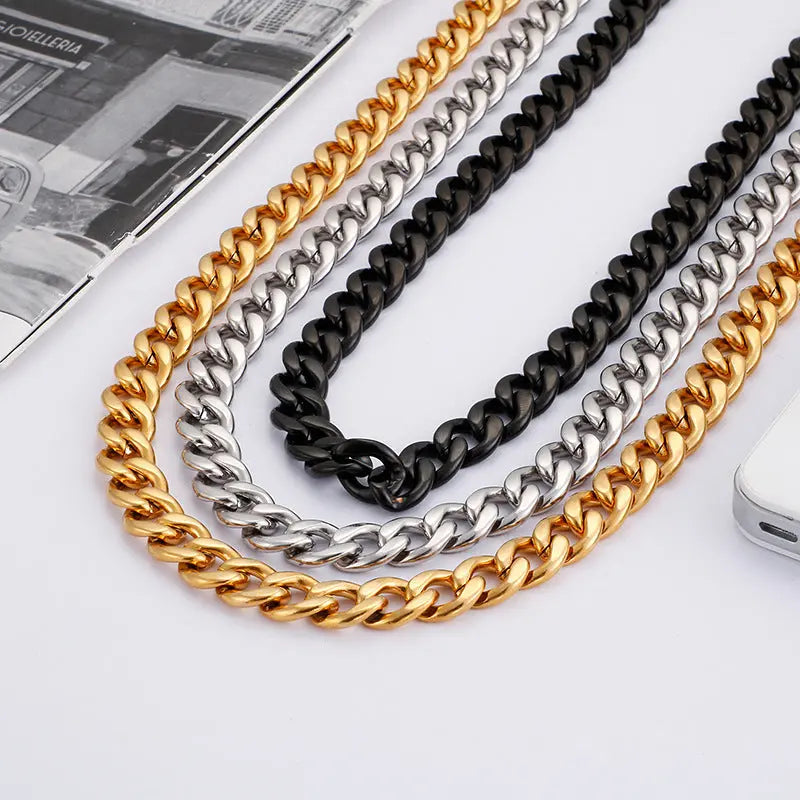 Lobster Clasp Shiny Cuban Chain