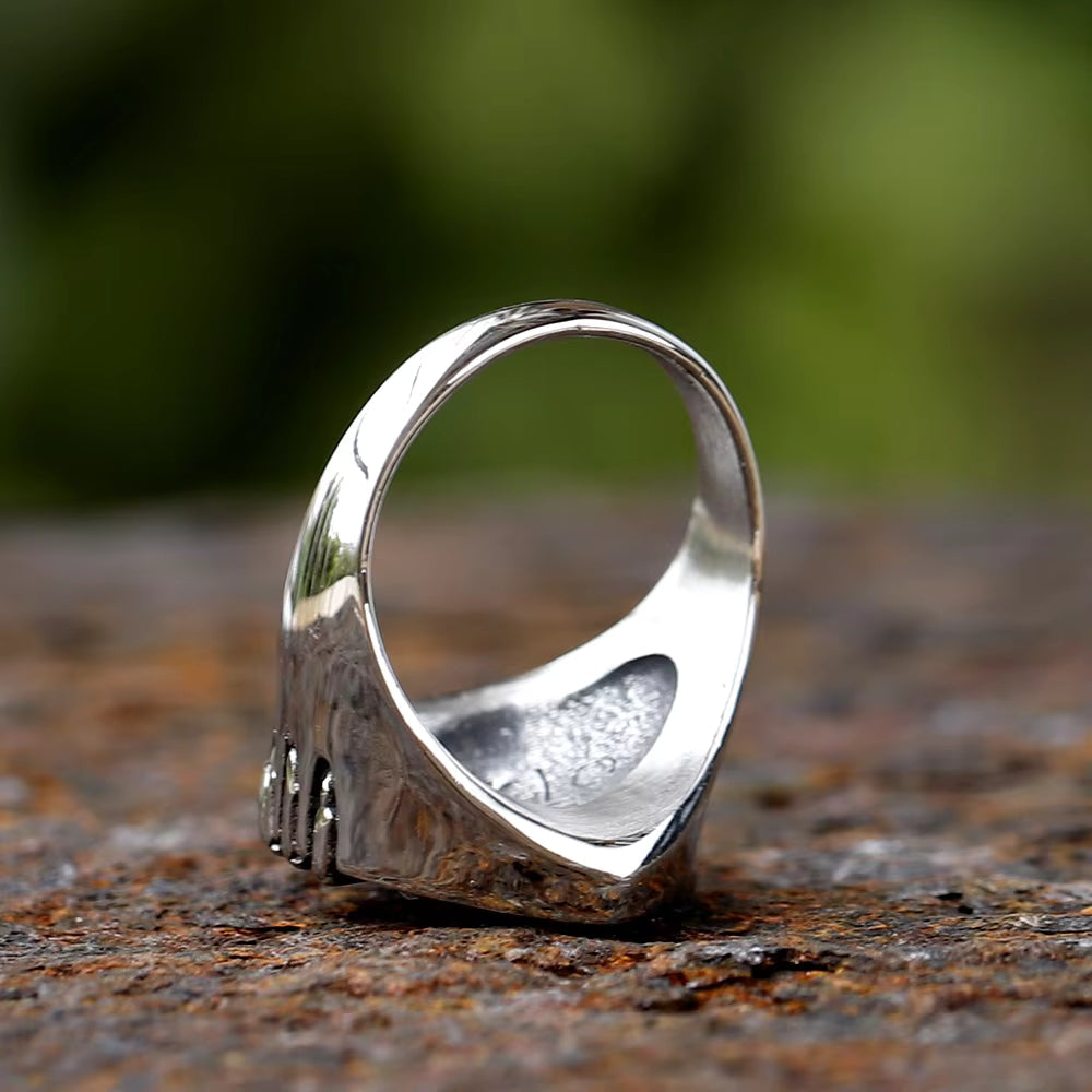 Shield Skull Claw Gothic Stainless Steel Ring