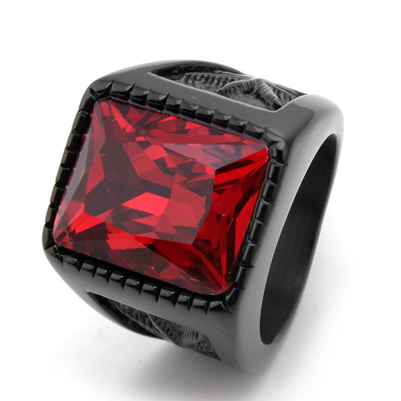 Maple Leaf Stainless Steel Ring