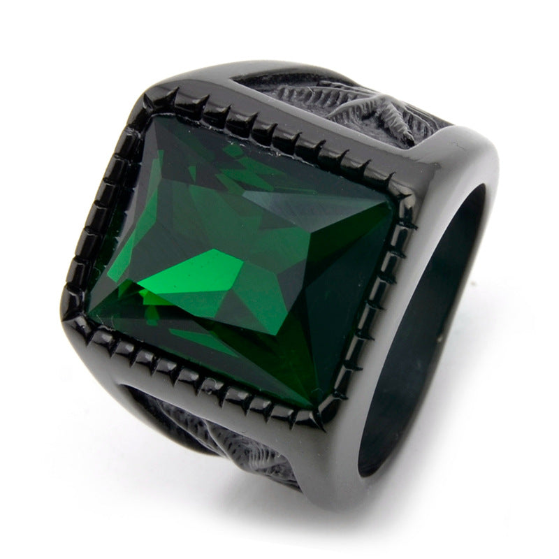 Maple Leaf Stainless Steel Ring
