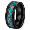 Matte Tungsten Opal Ring