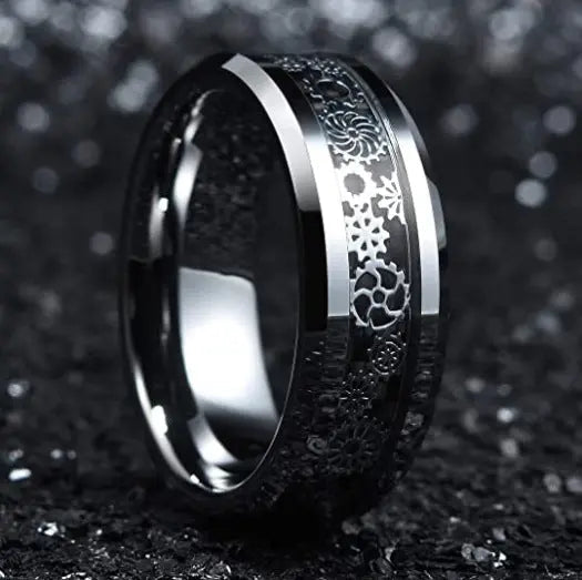 Mechanical Gear Stainless Steel Ring