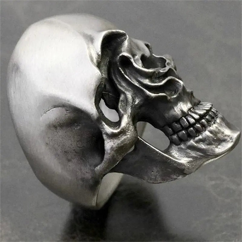 Melting Skull Stainless Steel Ring