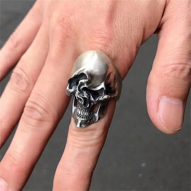 Melting Skull Stainless Steel Ring
