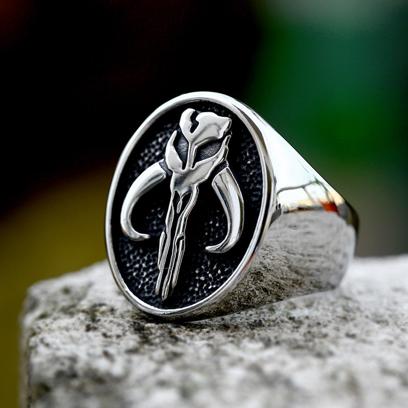 Mythosaur Skull Sigil Stainless Steel Ring