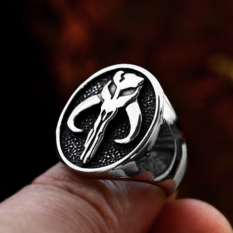Mythosaur Skull Sigil Stainless Steel Ring