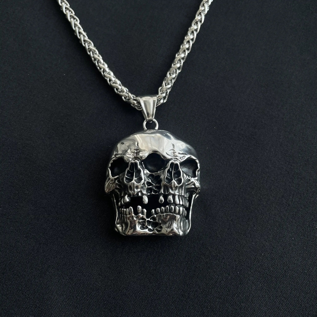 Merging Skull Stainless Steel Pendant