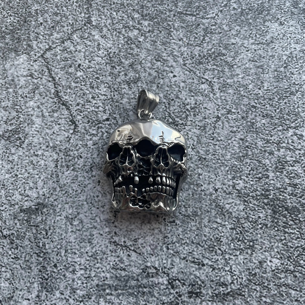 Merging Skull Stainless Steel Pendant
