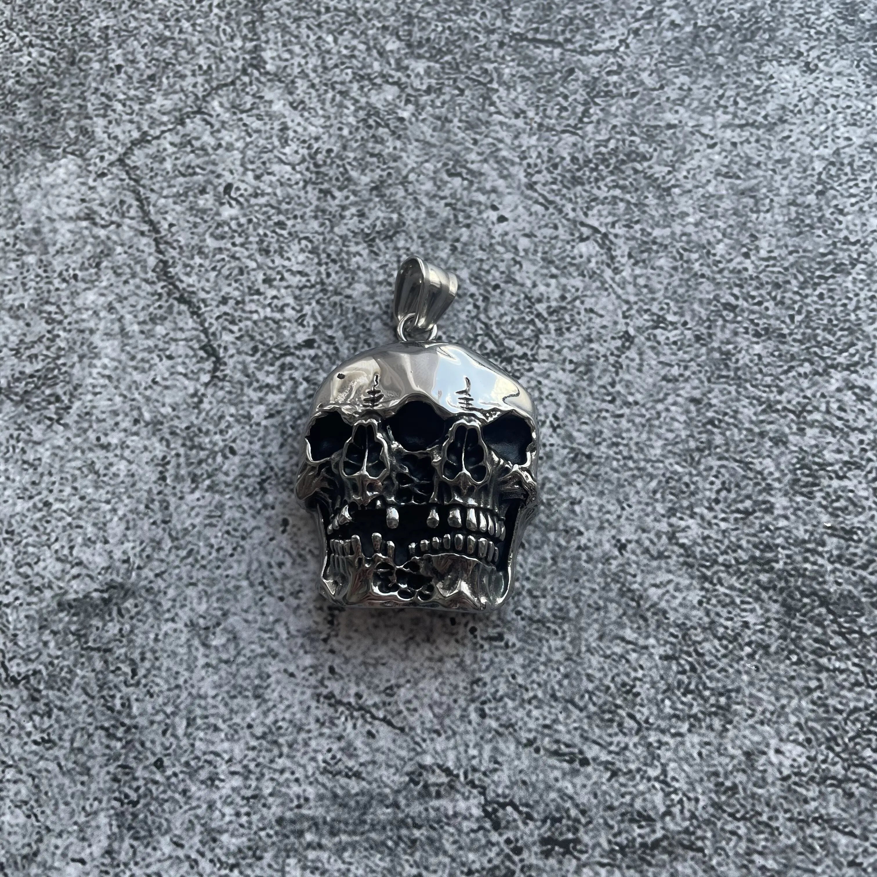 Merging Skull Stainless Steel Pendant