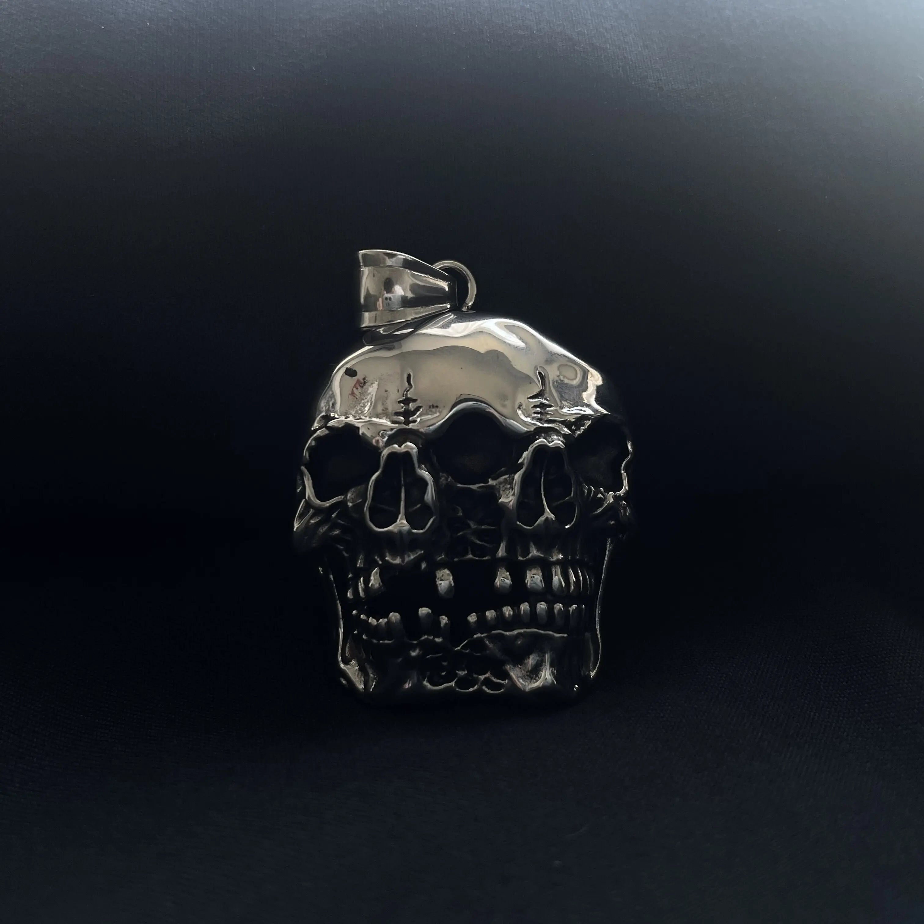 Merging Skull Stainless Steel Pendant