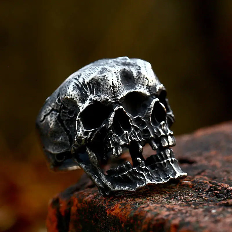 Merging Skull Stainless Steel Ring