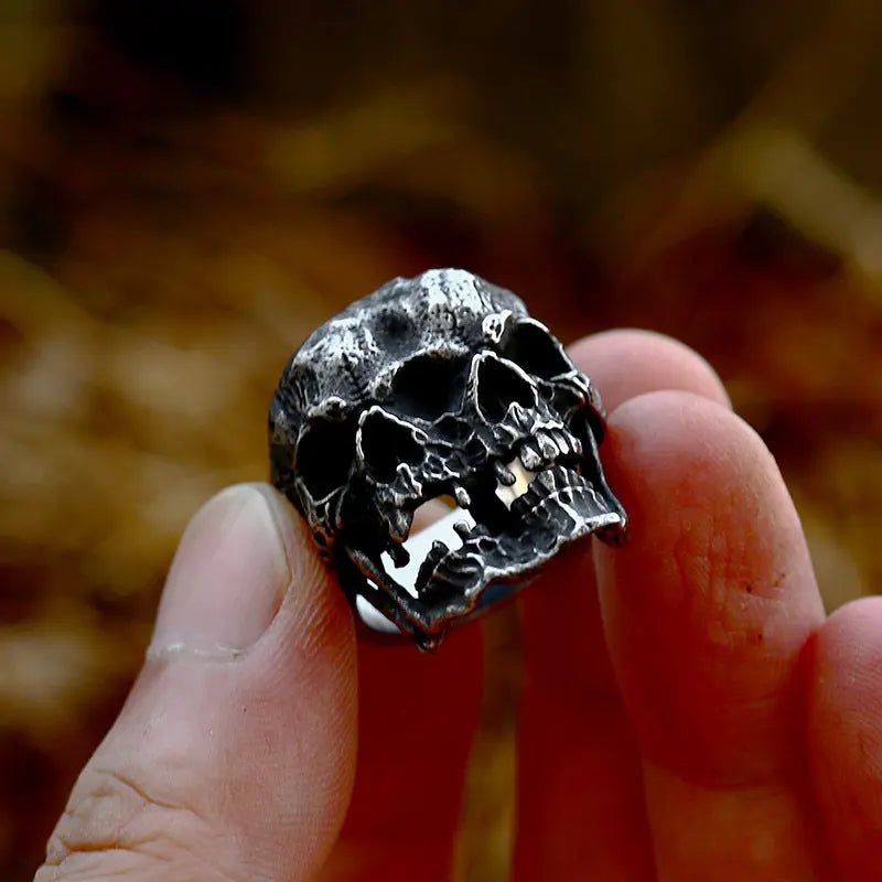 Merging Skull Stainless Steel Ring