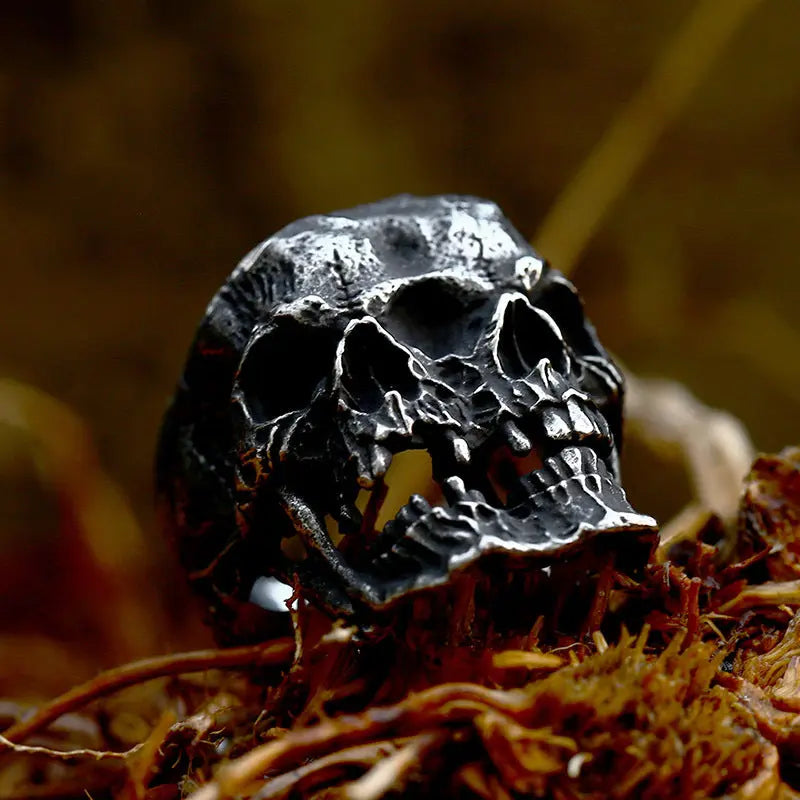 Merging Skull Stainless Steel Ring