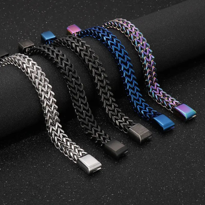 Mesh Chain Stainless Steel Bracelet