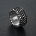 Minimalist Punk Stainless Steel Circle Ring
