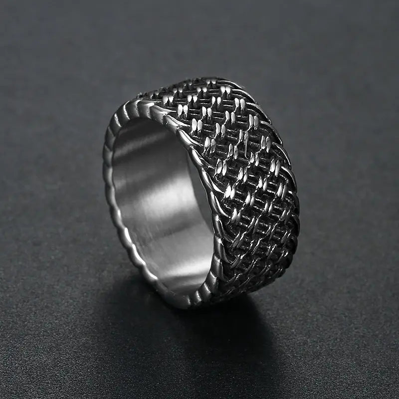 Minimalist Punk Stainless Steel Circle Ring