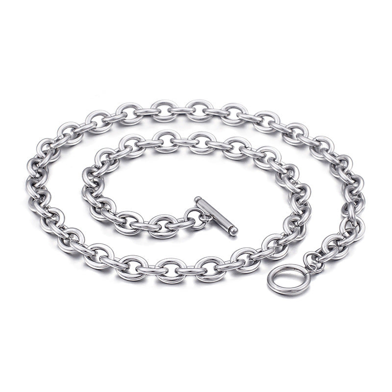 Minimalist O-Link Chain Stainless Steel Necklace Bracelet