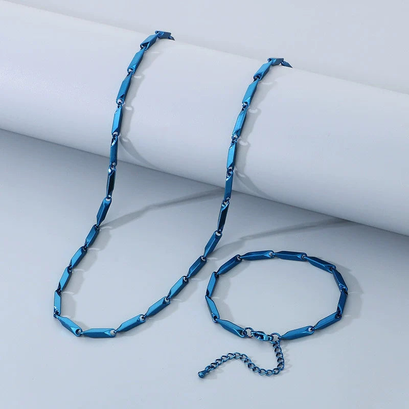 Minimalist Rhombus Bamboo Joint Necklace