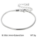 Minimalist Snake Bone Chain Bracelet