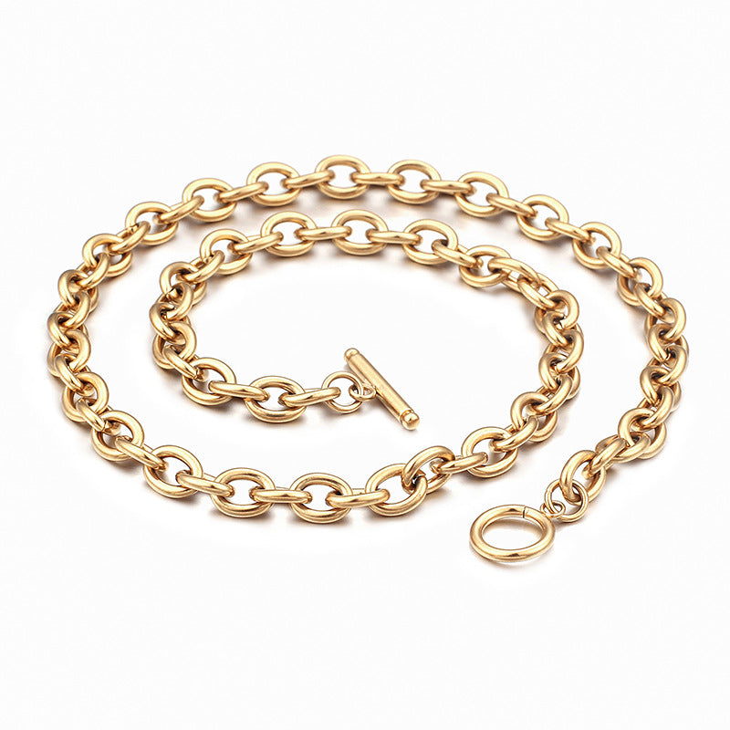 Minimalist O-Link Chain Stainless Steel Necklace Bracelet
