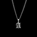 Old English Initial Necklace