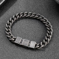 Mottled Cuban Link Stainless Steel Bracelet