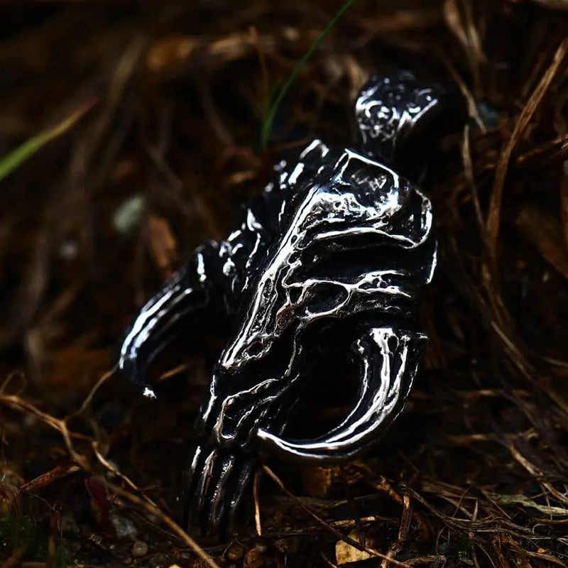 Mythosaur Skull Sigil Stainless Steel Pendant