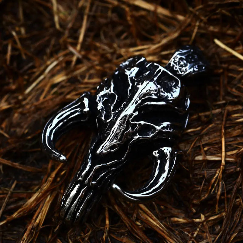 Mythosaur Skull Sigil Stainless Steel Pendant