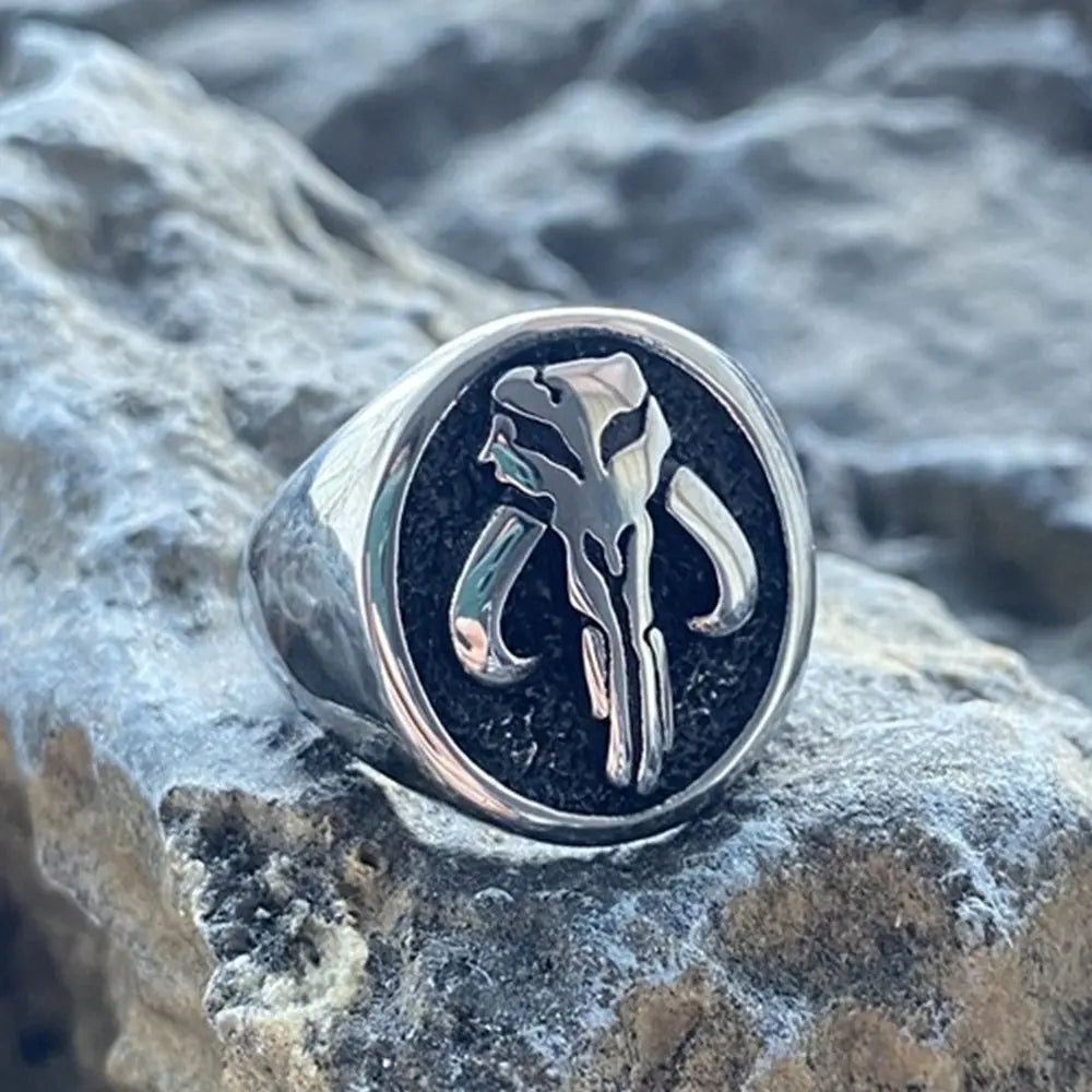 Mythosaur Skull Sigil Stainless Steel Ring