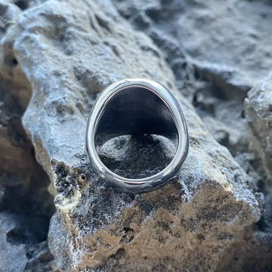 Mythosaur Skull Sigil Stainless Steel Ring