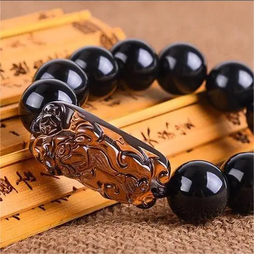Natural Rainbow Eye Obsidian Bracelets Bangles Chakra Bracelet