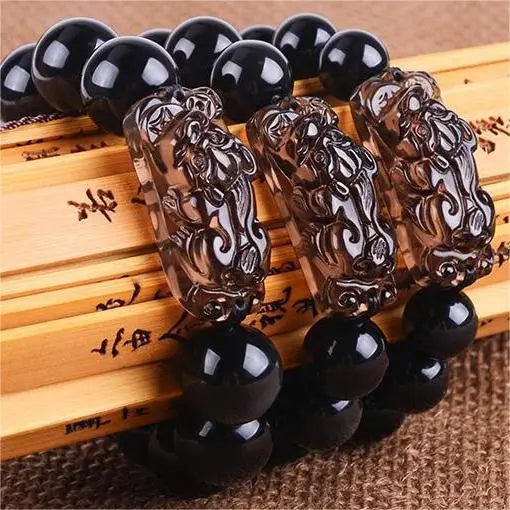 Natural Rainbow Eye Obsidian Bracelets Bangles Chakra Bracelet