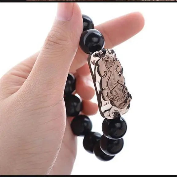Natural Rainbow Eye Obsidian Bracelets Bangles Chakra Bracelet