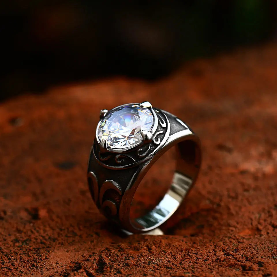 Norse Viking Knot Rune Stainless Steel Ring