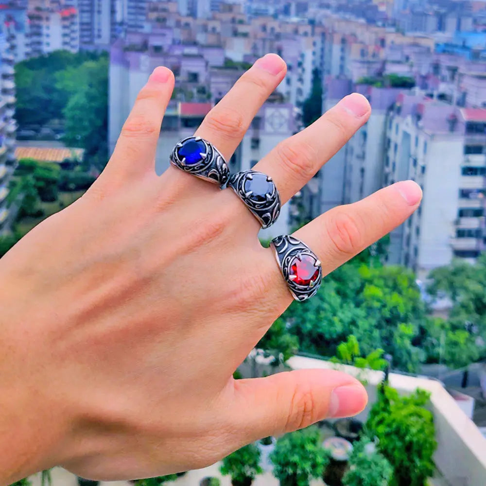 Norse Viking Knot Rune Stainless Steel Ring