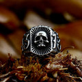 Number 13 Skull Stainless Steel Ring