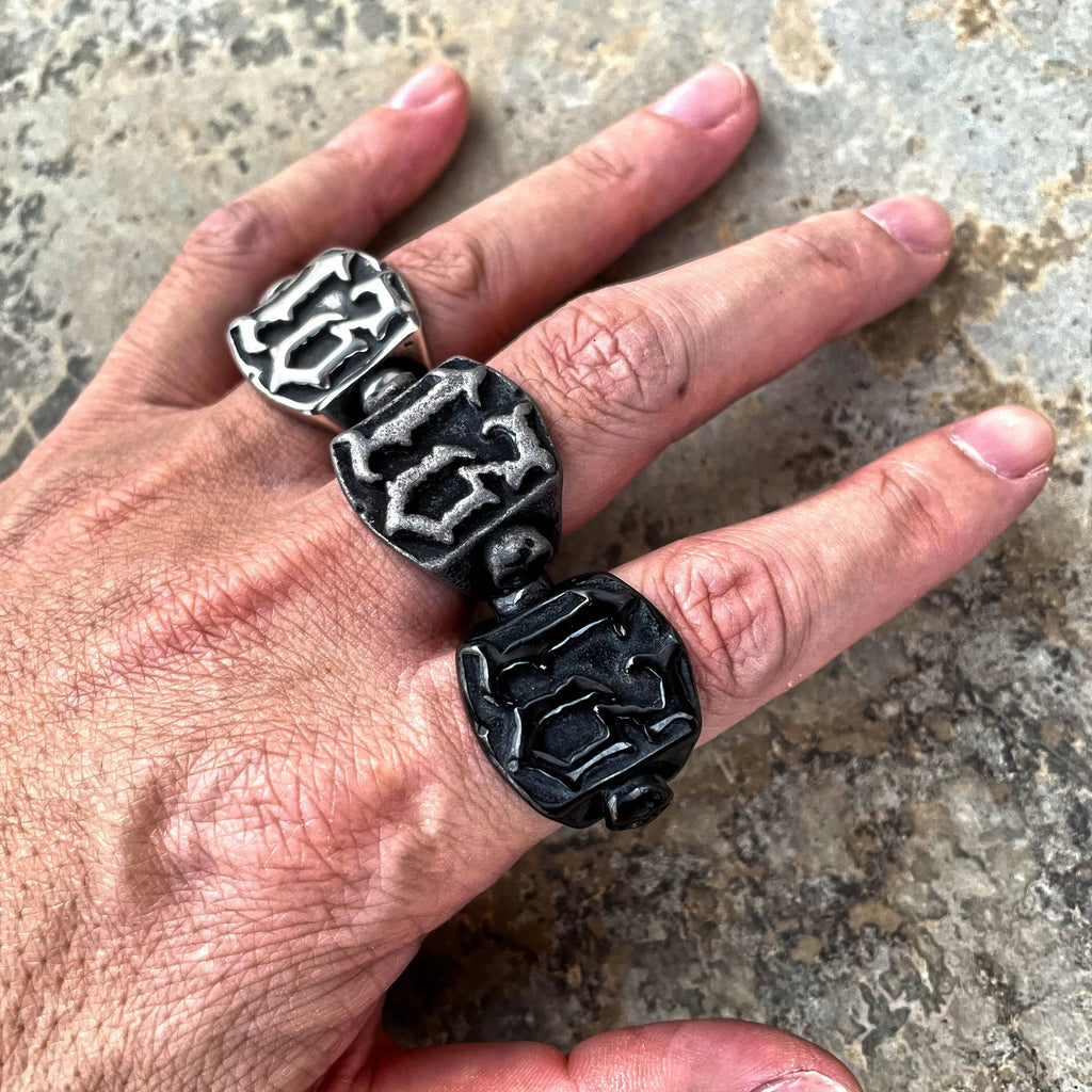 Number 13 Stainless Steel Ring