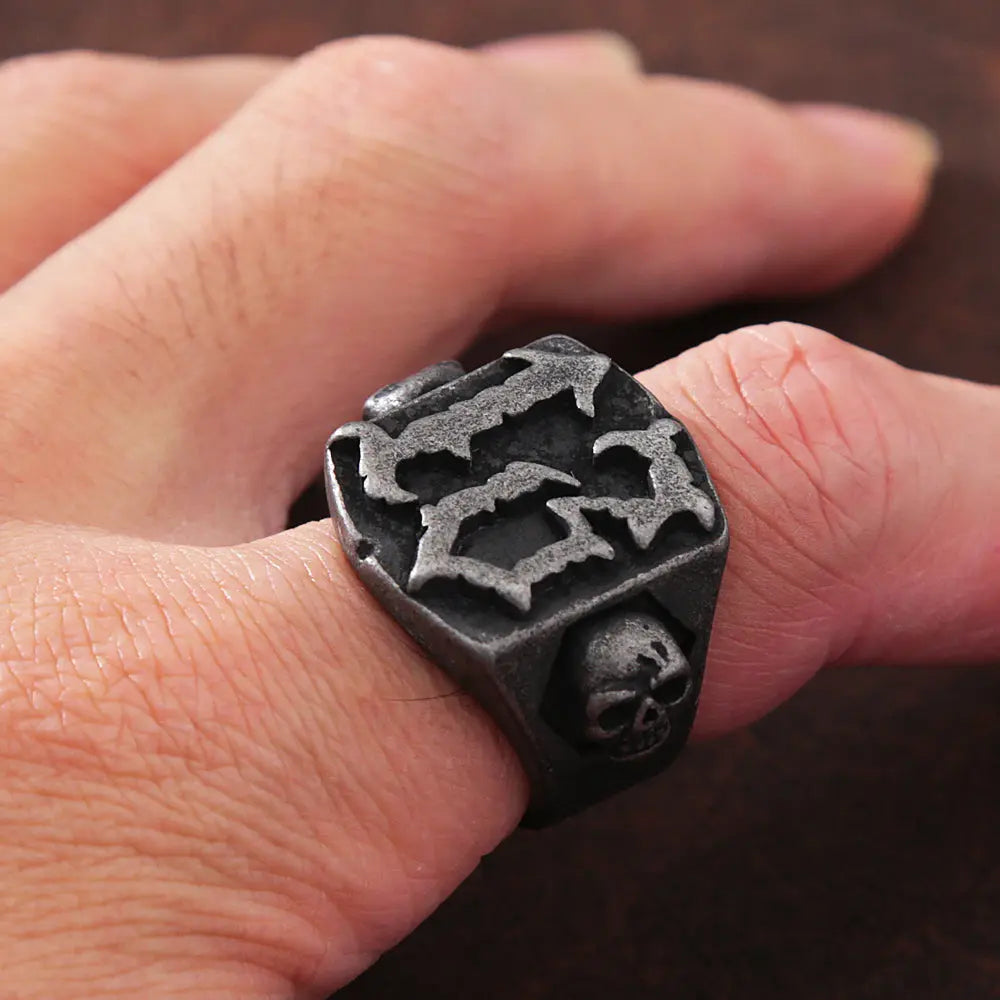 Number 13 Stainless Steel Ring