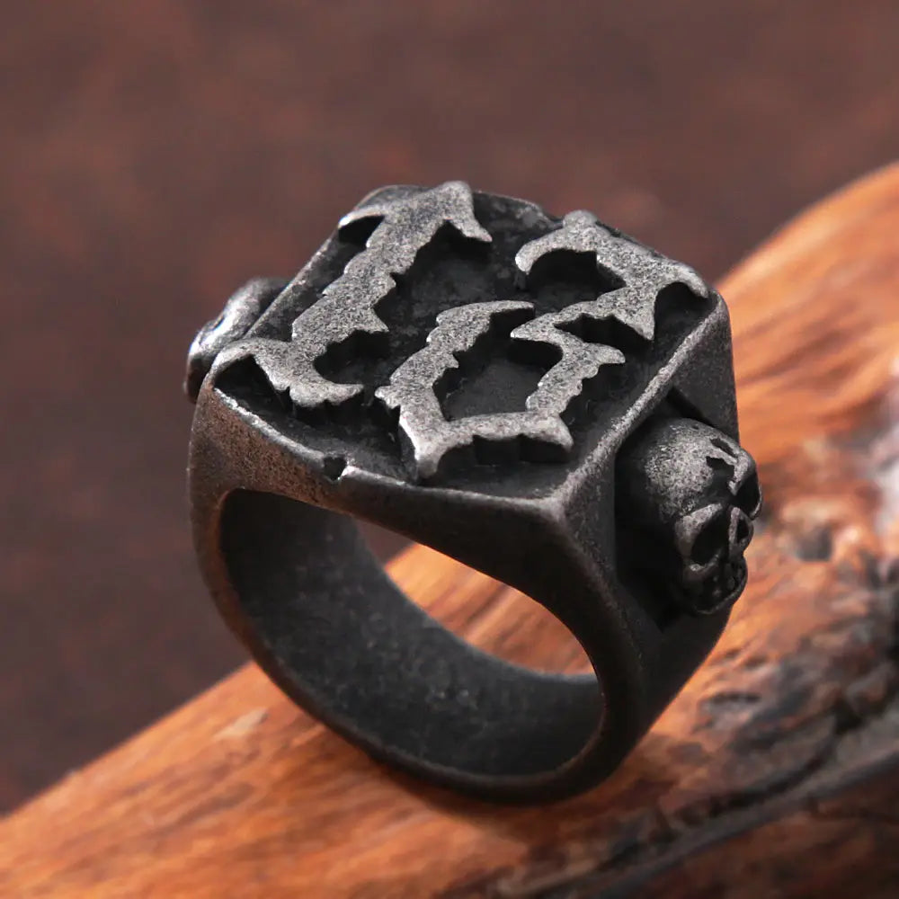 Number 13 Stainless Steel Ring